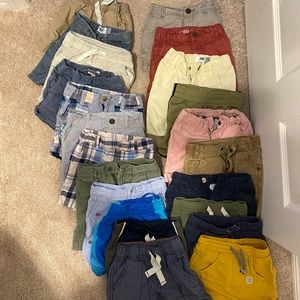 Lot of 22 pairs of toddler boys 2T shorts